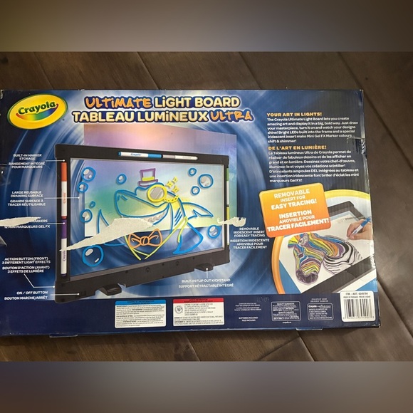 Crayola Ultimate Light Board with Blue and Yellow Highlights- brand new giftable - Picture 2 of 7